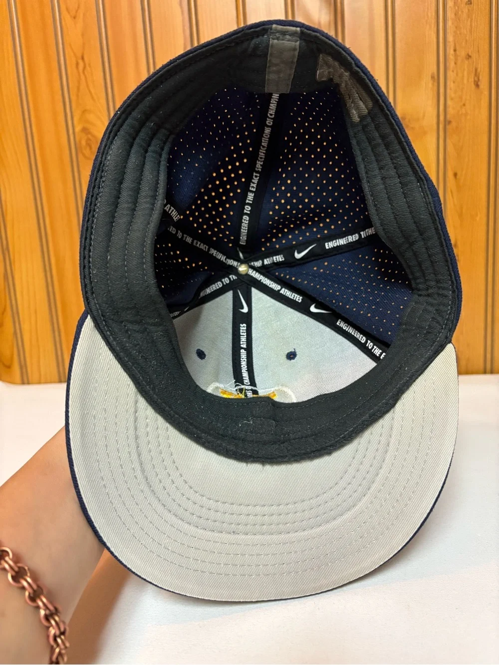 Nike Navy Baseball Cap with Yellow H Patch